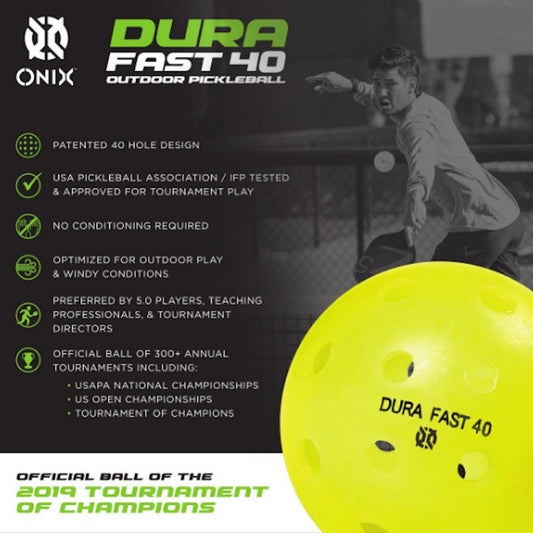 Dura Fast 40 Outdoor Pickleballs