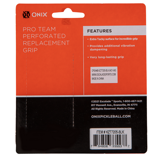 Onix Pro Team Perforated Replacement Grip - Black