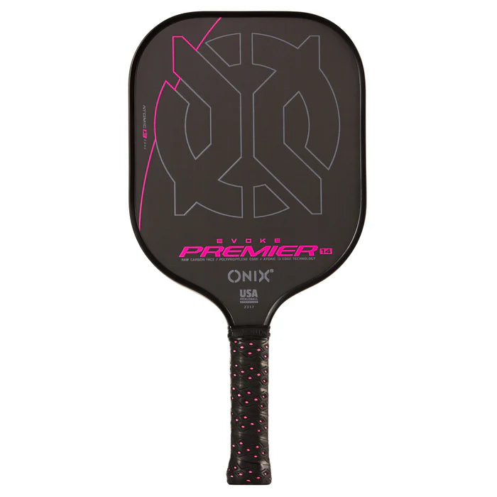 Onix Evoke Premier Pro Raw Carbon Fiber 14 mm Pickleball Paddle