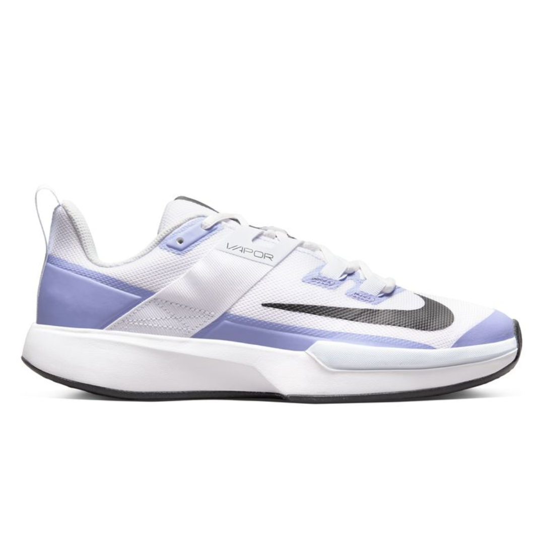 Nike Court Vapor Lite Women's Hard Court Tennis Shoes - Light Thistle Grey White