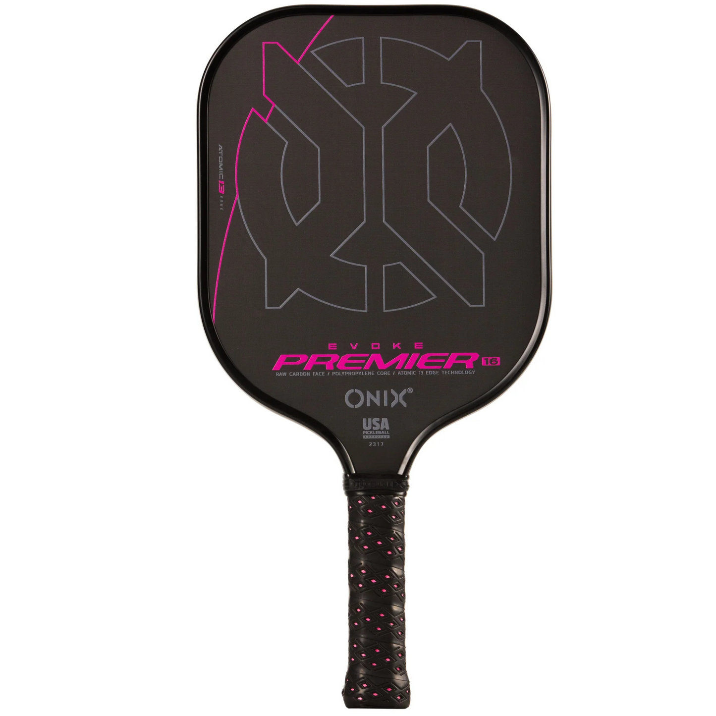Onix Evoke Premier Pro Raw Carbon Fiber 14 mm Pickleball Paddle