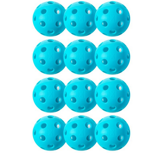 Franklin X-26 Indoor 12 Pack Box Pickleballs - Blue