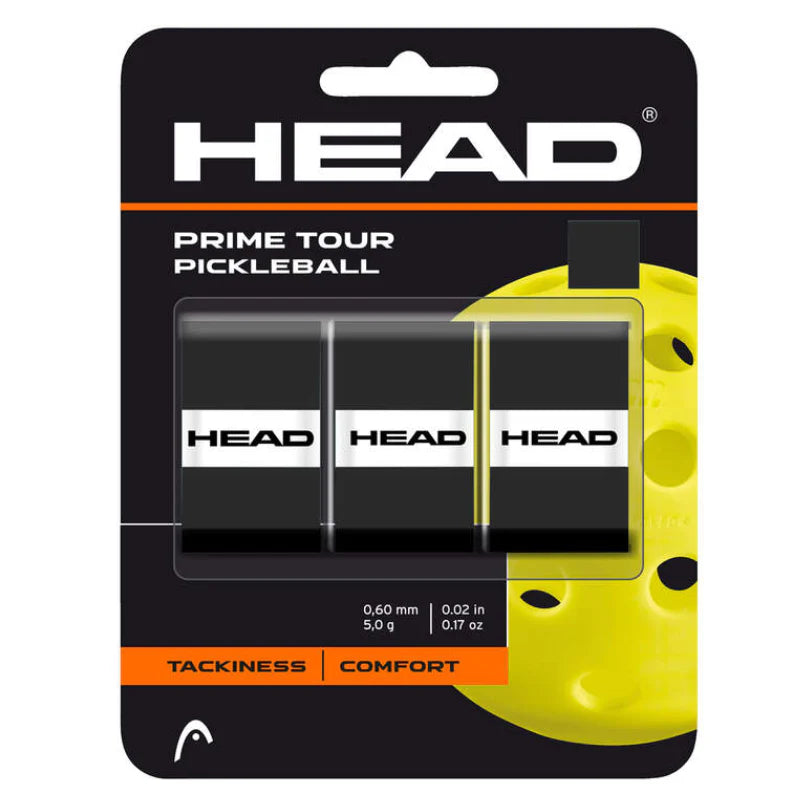 Head Prime Tour Pickleball 3pcs Pack Black