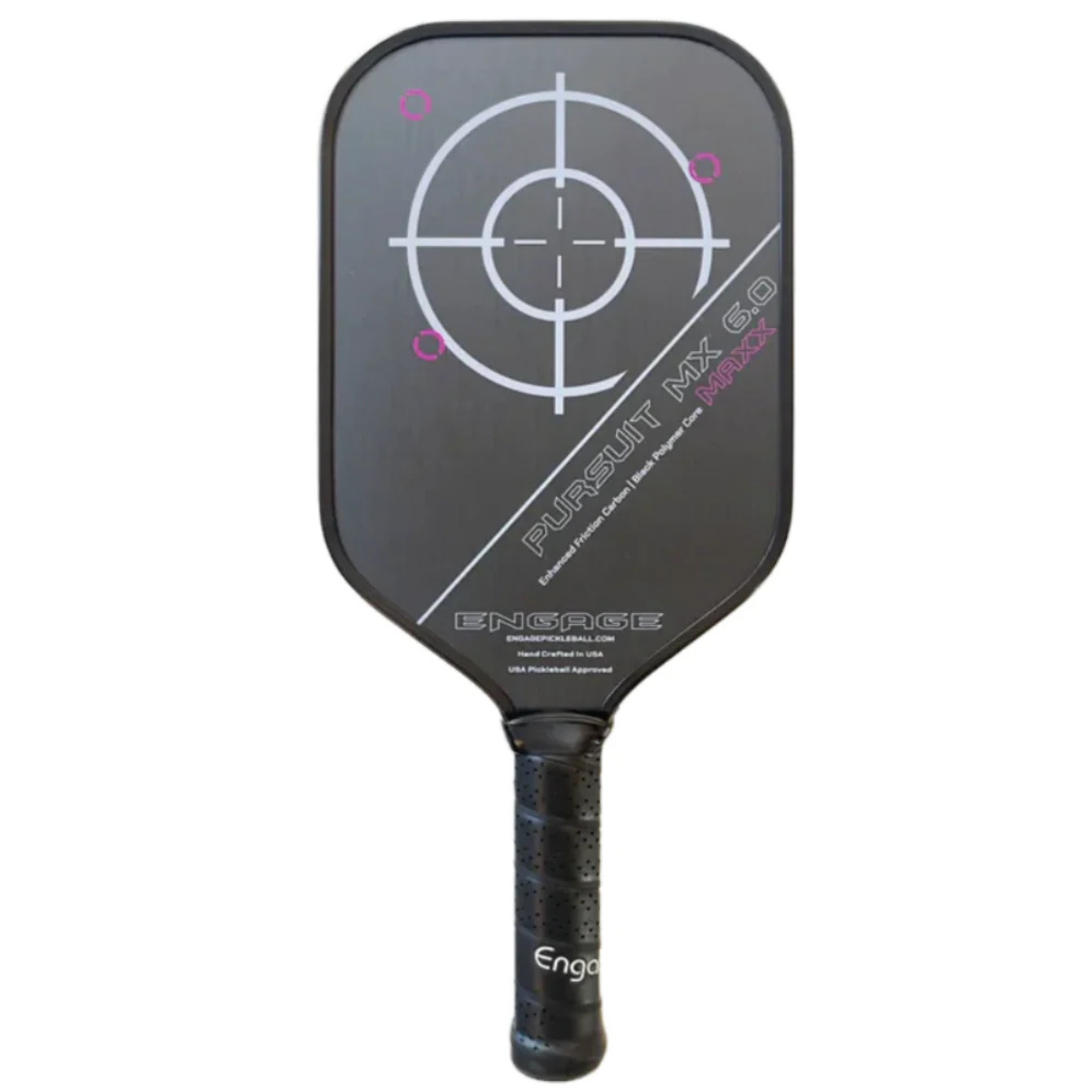 Engage Pursuit MAXX MX 6.0 | Enhanced Friction Carbon | Elongated Lite Pickleball Paddle