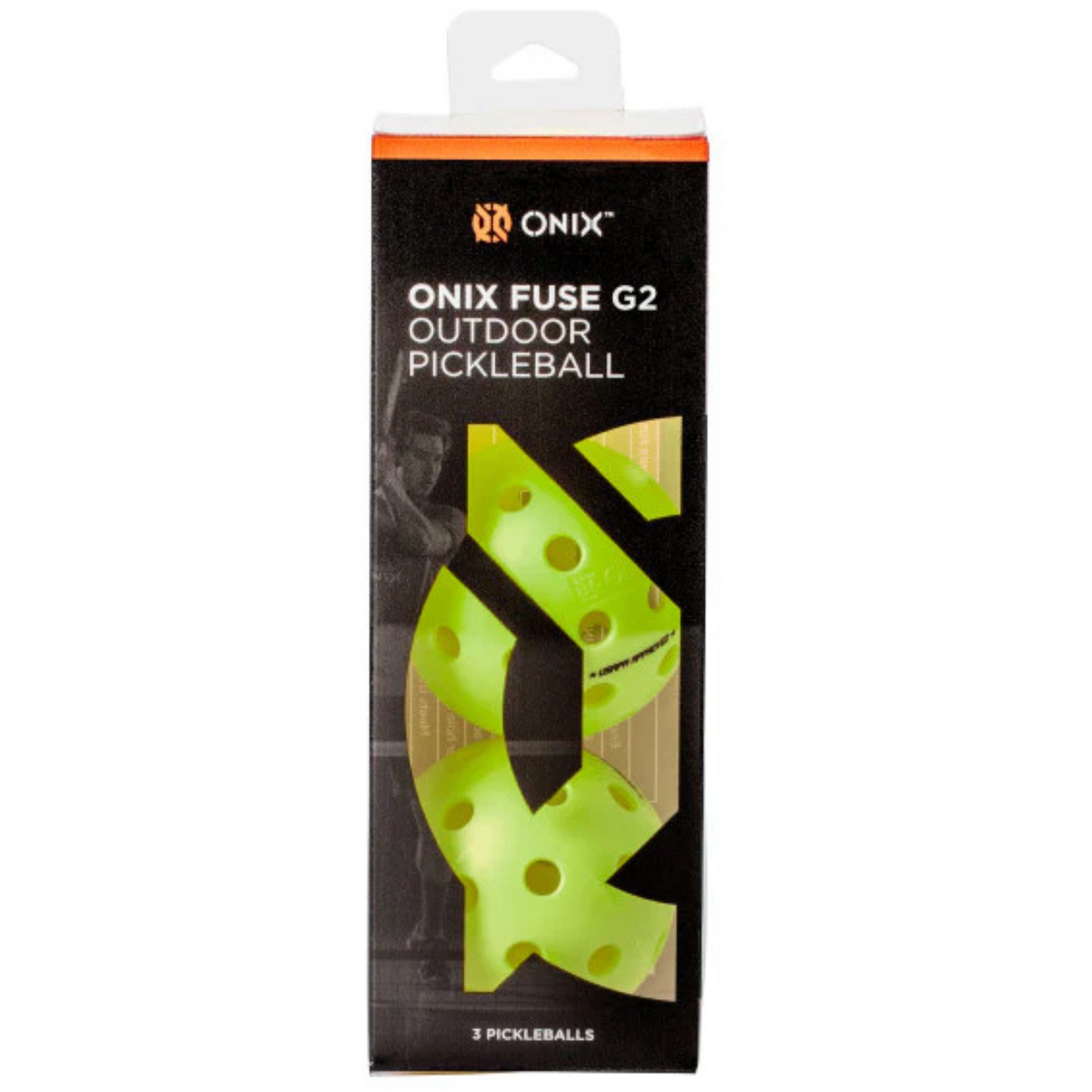 Onix Fuse G2 Outdoor Pickleballs 3 Pack - Neon Green