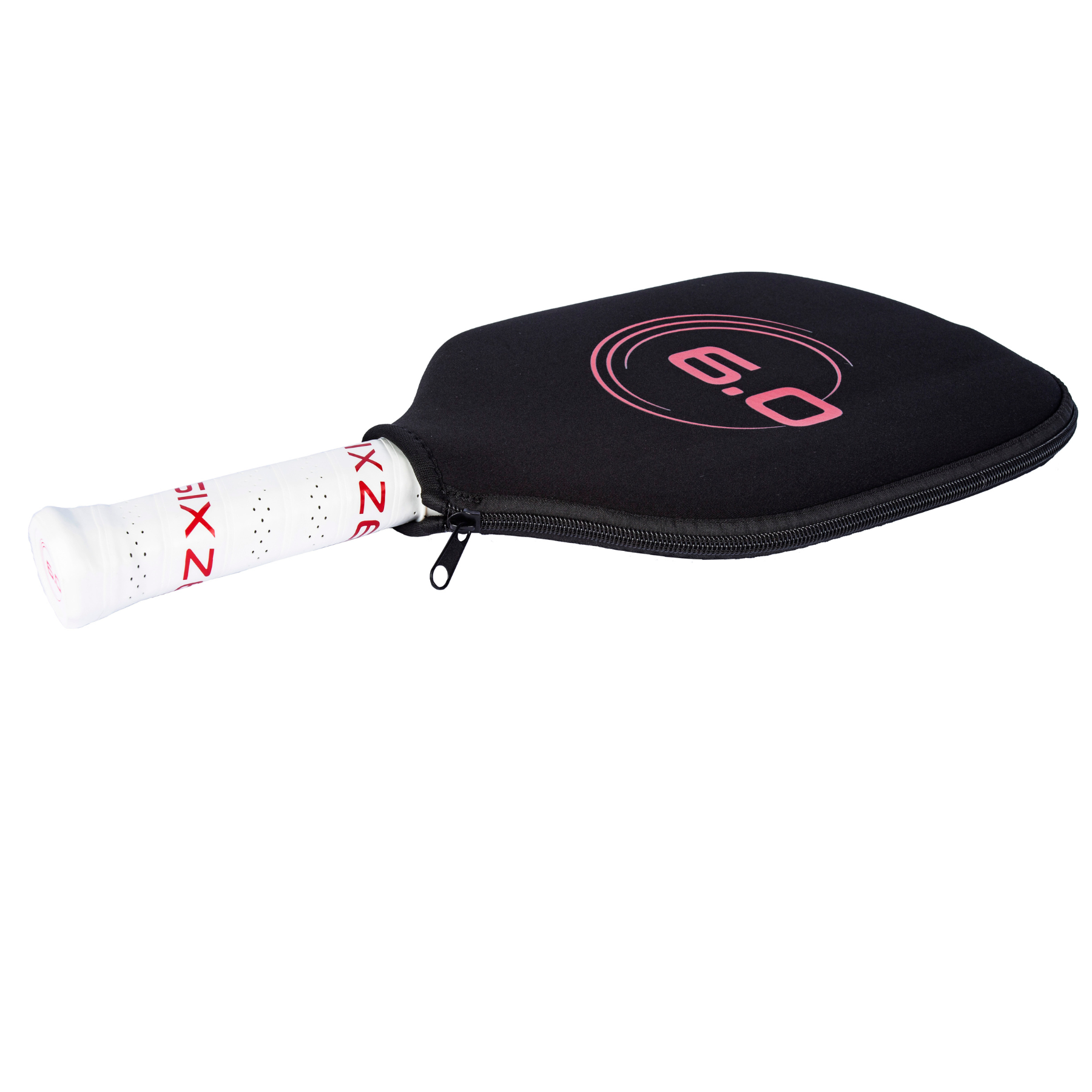 Six Zero Ruby 16mm Pickleball Paddle - White & Red