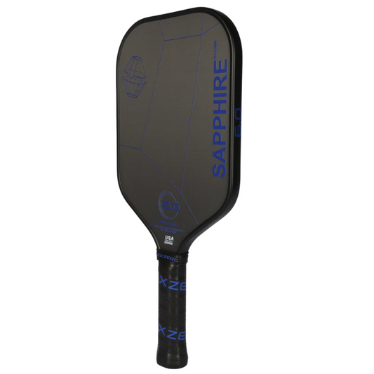 Six Zero Sapphire 2024 13MM Pickleball Paddle - Blue
