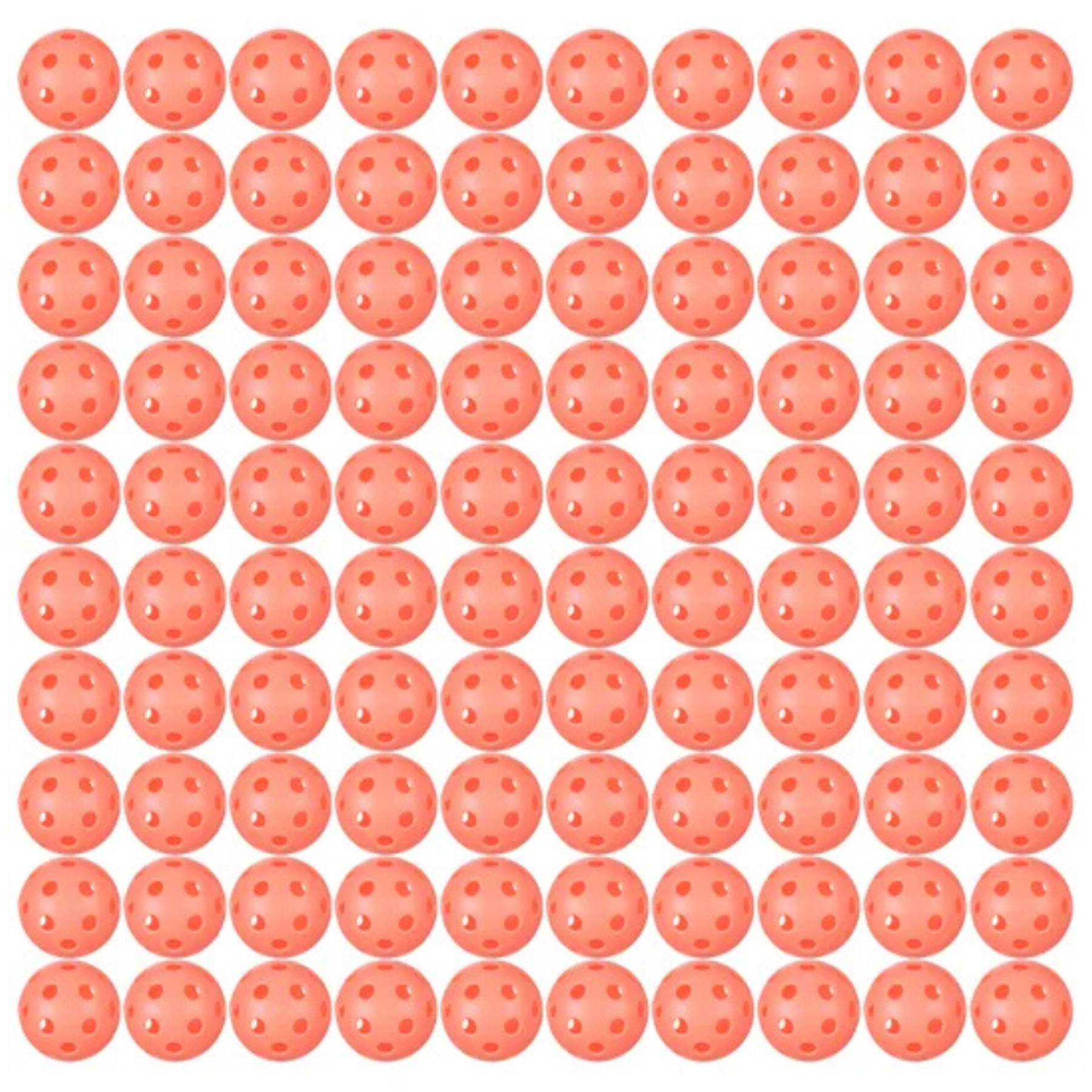 Franklin X-26 Indoor Pickleballs 100 Pack Box - Coral Orange