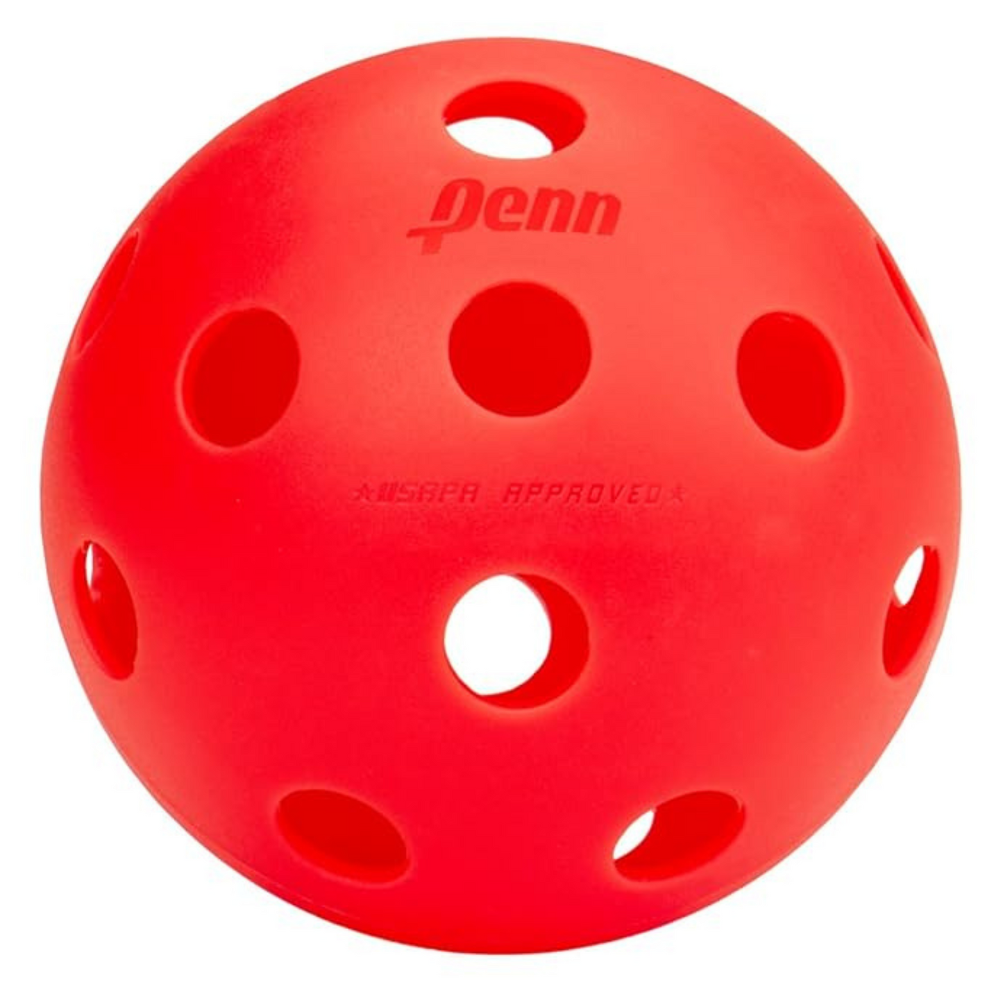 Penn 26 Indoor Pickleball 6 Pack - Hot Lava Red
