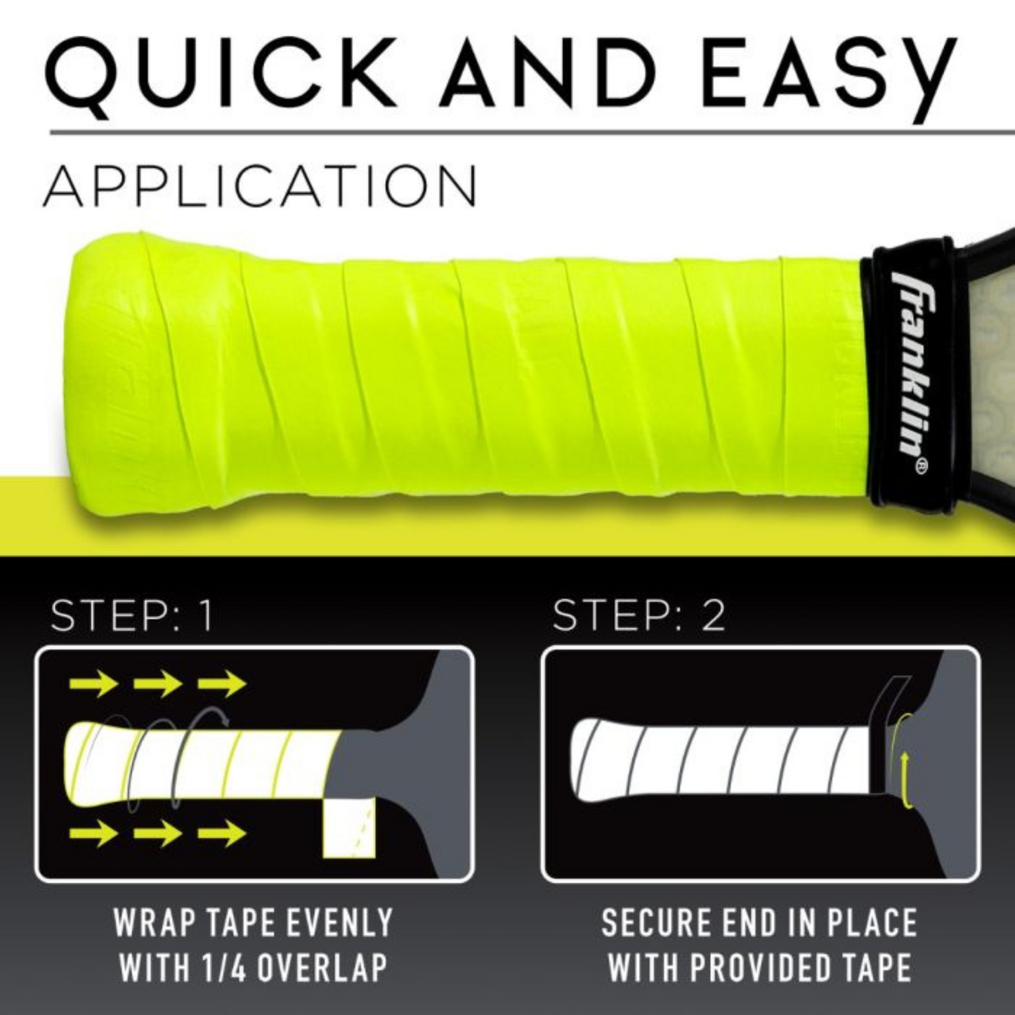 Franklin Pickleball Paddle Overgrip - Optic Yellow