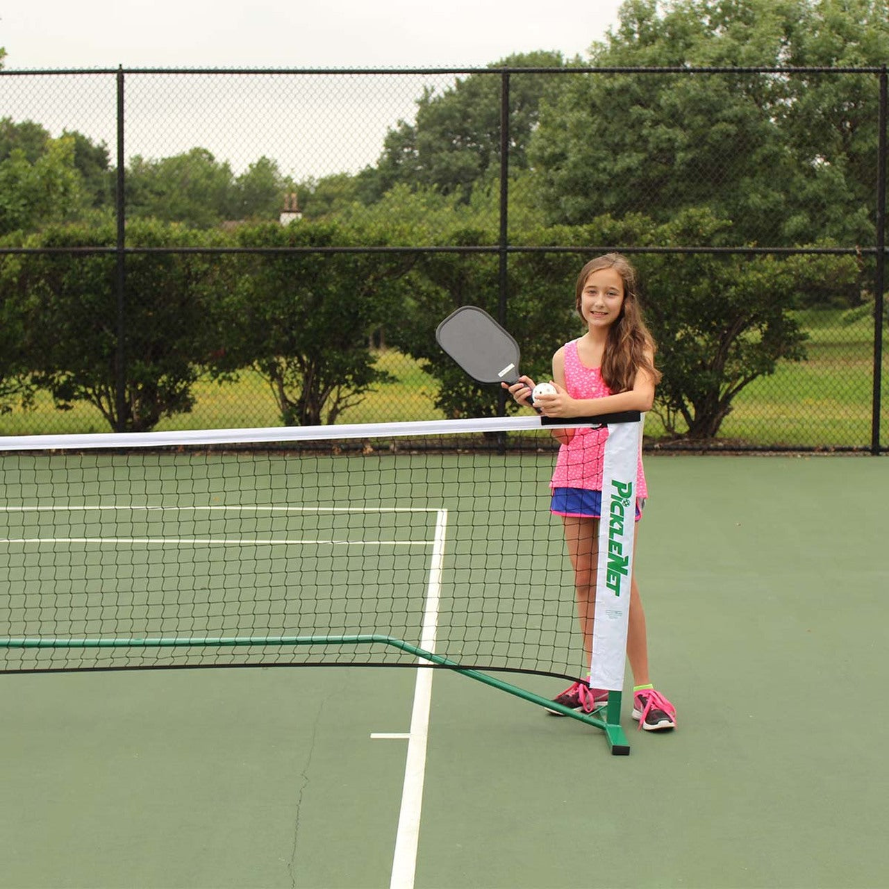 PickleNet Pickleball Net System Oval Poles - w/Carry Bag