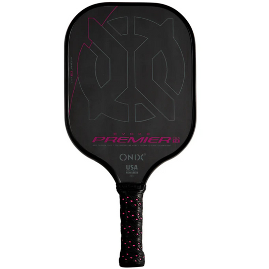 Onix Evoke Premier Pro Raw Carbon Fiber 12 mm Pickleball Paddle