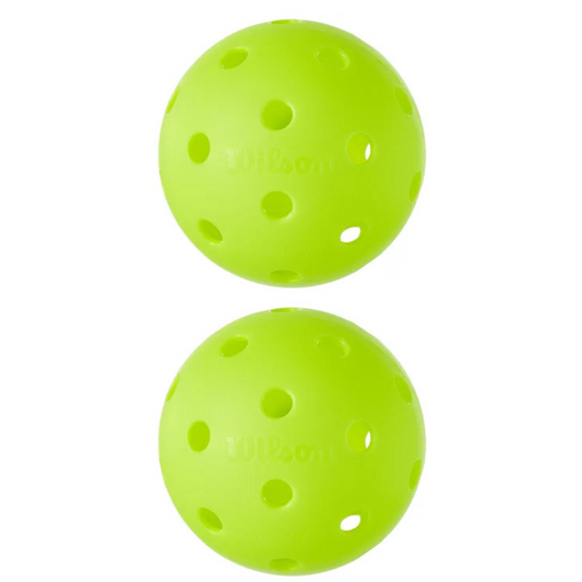 Wilson Tru 32 Indoor Pickleballs 2 Pack - Neon Yellow