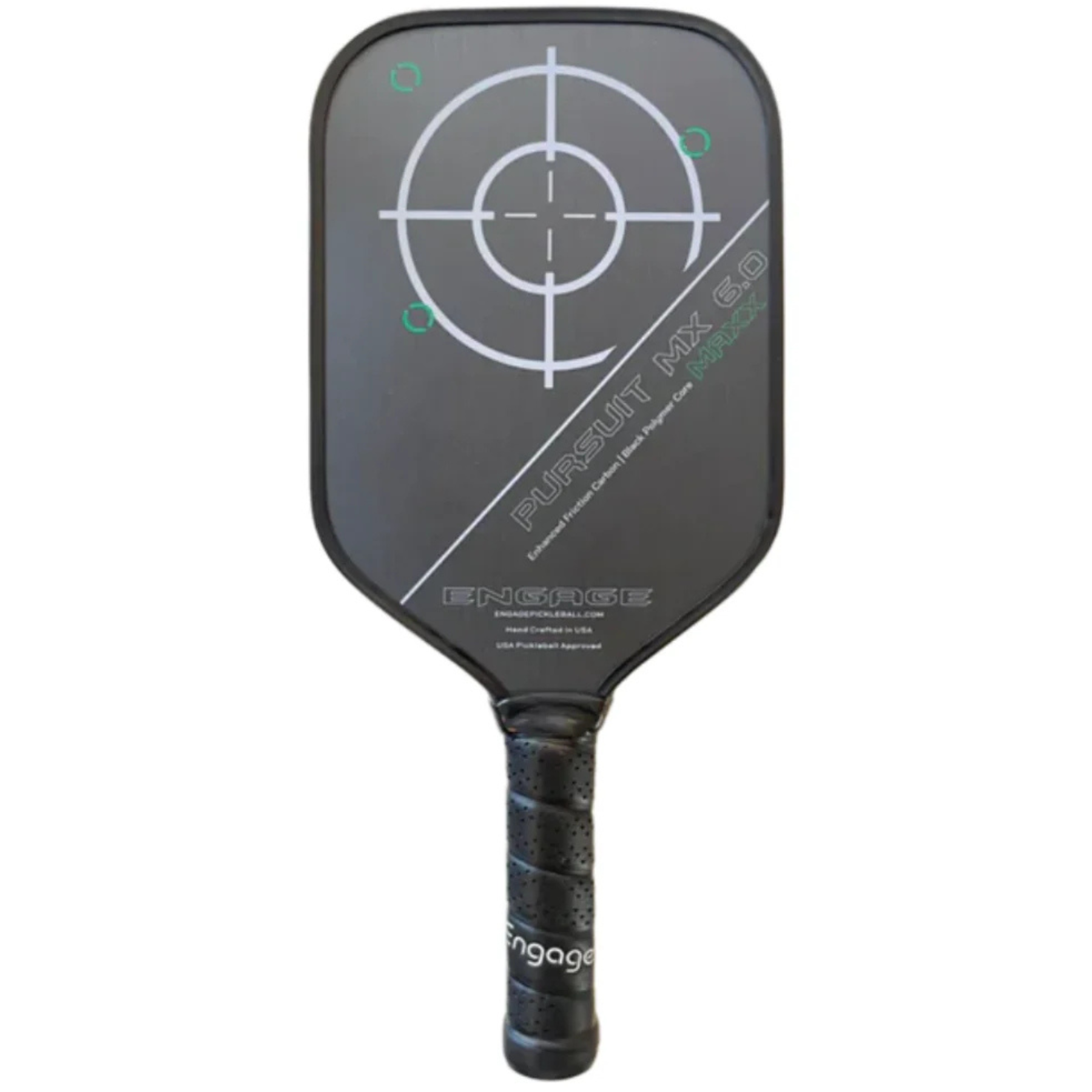 Engage Pursuit MAXX MX 6.0 | Enhanced Friction Carbon | Elongated Lite Pickleball Paddle