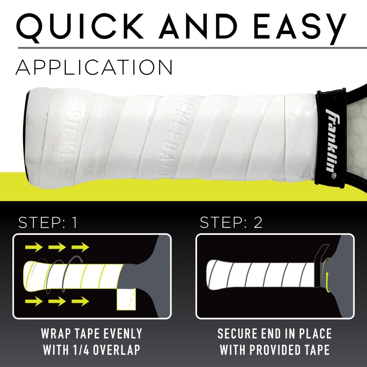 Franklin pickleball overgrips x3White