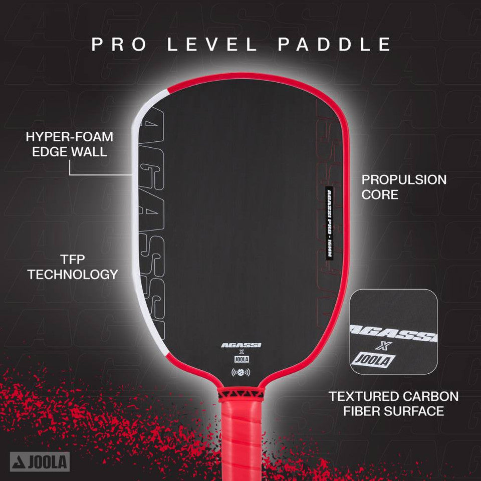JOOLA Andre Agassi Pro 16mm Pickleball Paddle