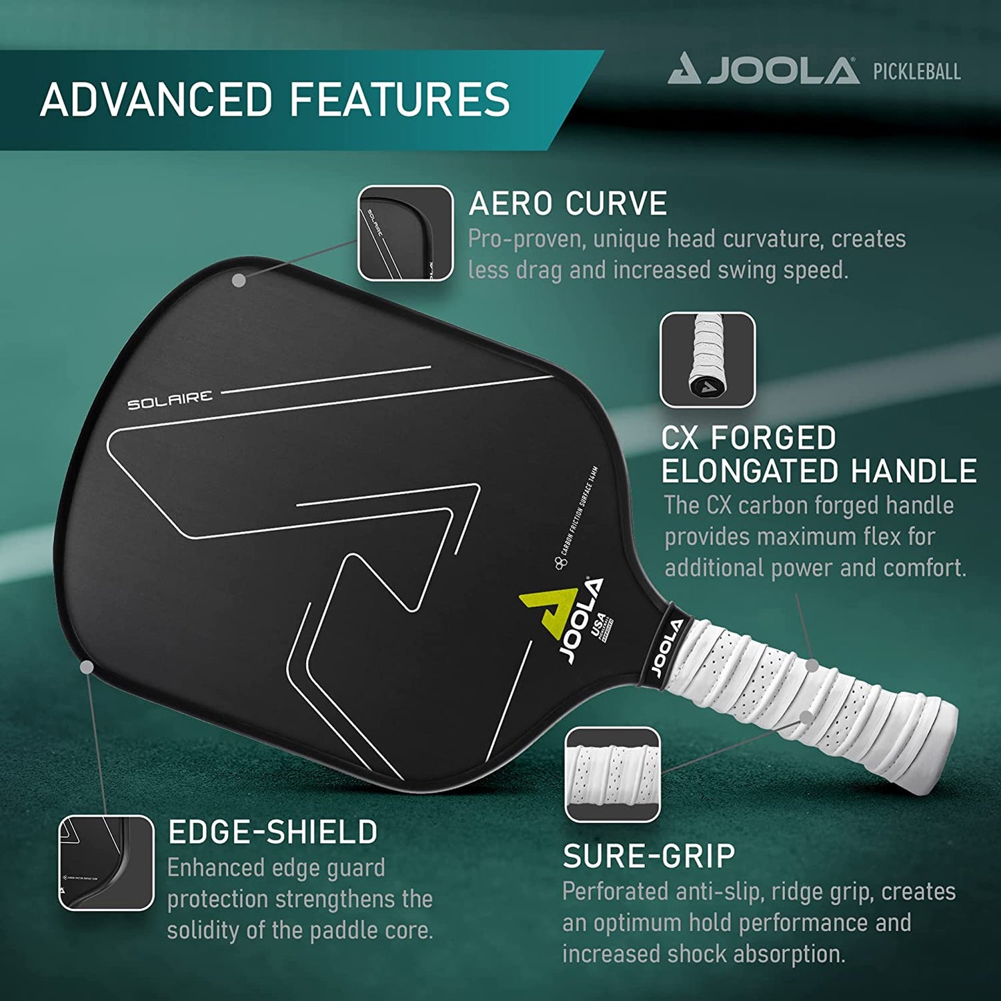 JOOLA Solaire Pickleball Advanced Features