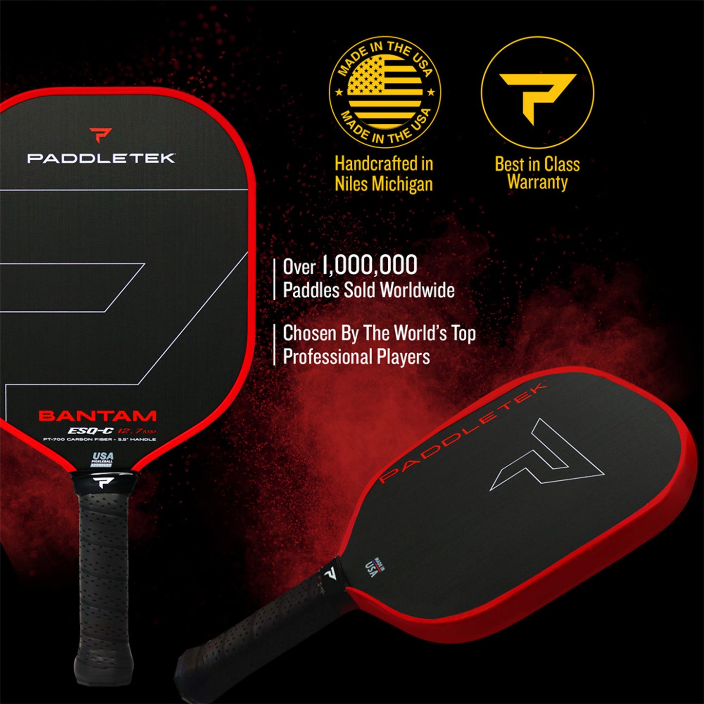 Paddletek Bantam ESQ-C 12.7mm Pickleball Paddle Guarantee