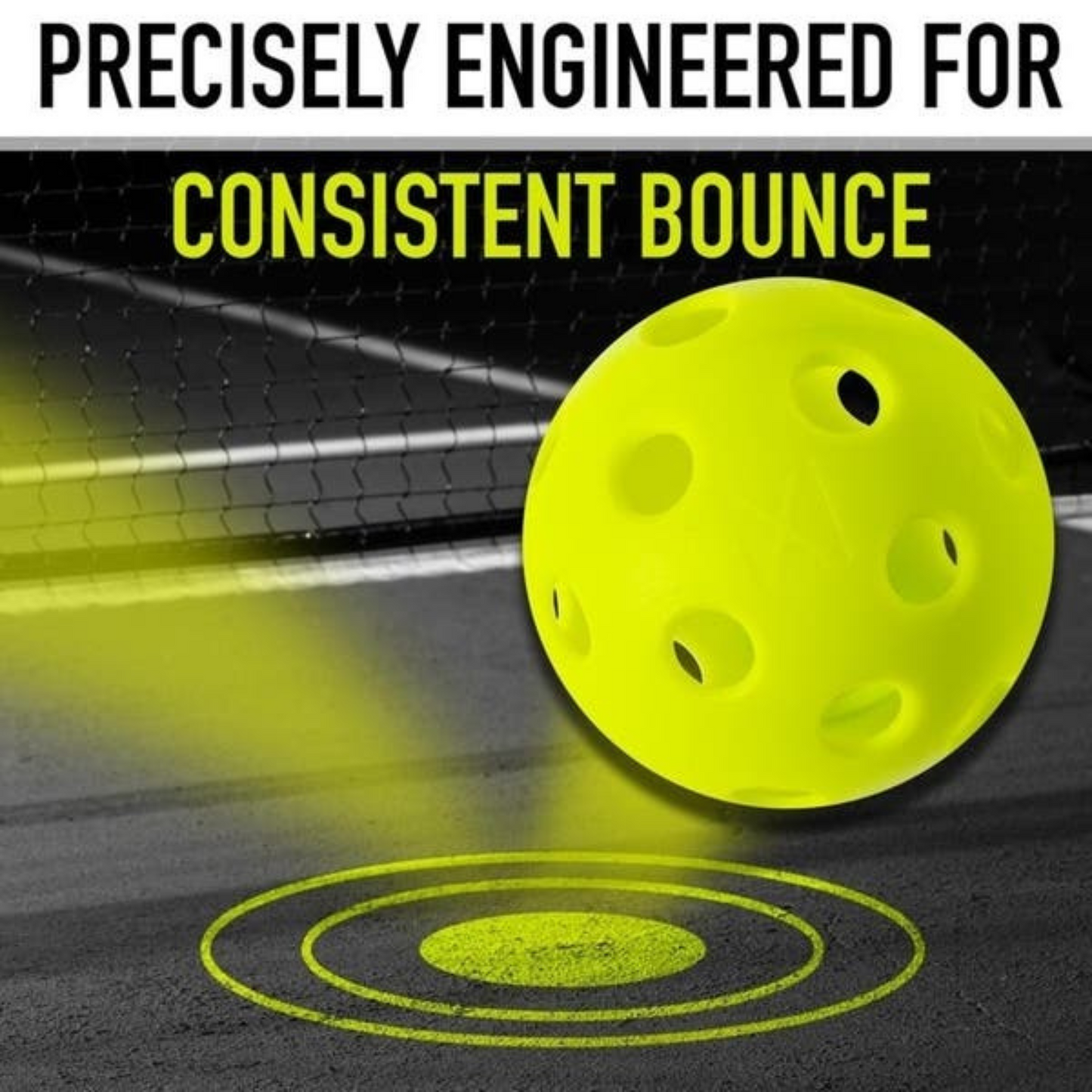 Franklin X-26 Indoor 100 Pack Box Pickleballs - Lime Green