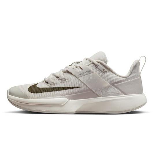 Nike Court Vapor Lite Women Hard Court Tennis Shoes - Sail/Medium Olive-Light Bone