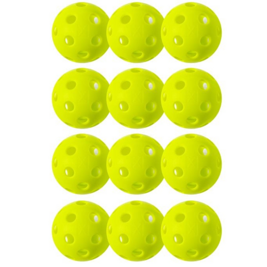 Franklin X-26 Indoor 12 Pack Box Pickleballs - Lime Green