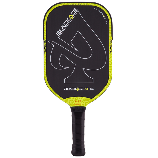 ProKennex Kinetic Black Ace XF 14 Pickleball Paddle - Green/Yellow
