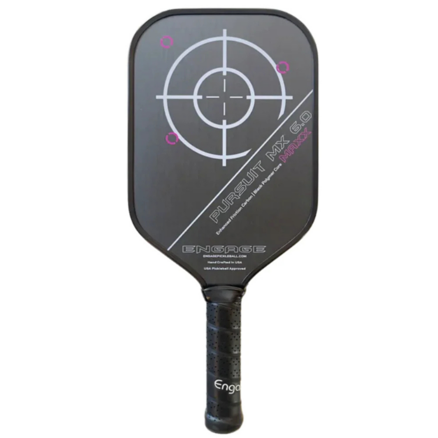 Engage Pursuit MAXX MX 6.0 | Enhanced Friction Carbon | Elongated Lite Pickleball Paddle