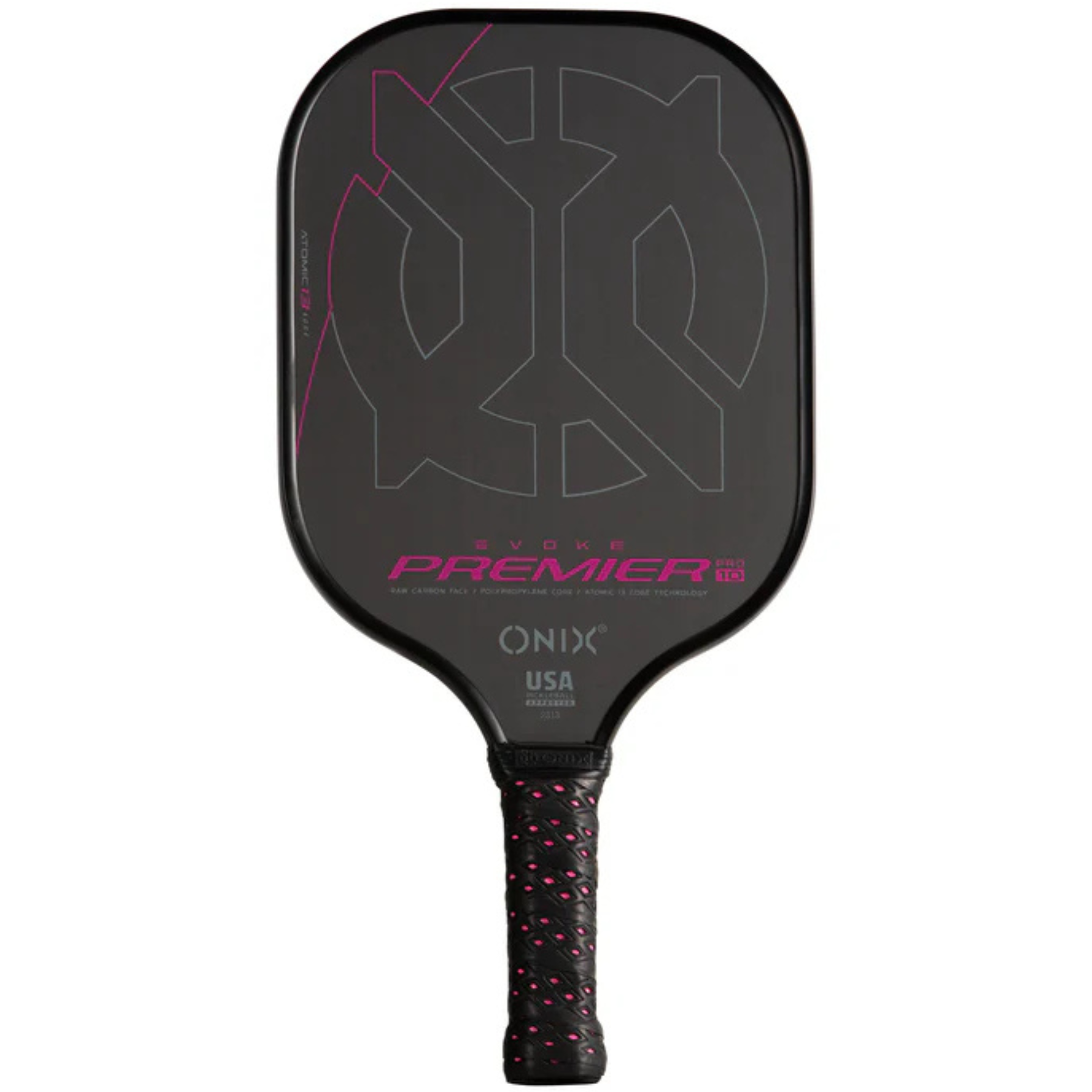 Onix Evoke Premier Pro Raw Carbon Fiber 10 mm Pickleball Paddle