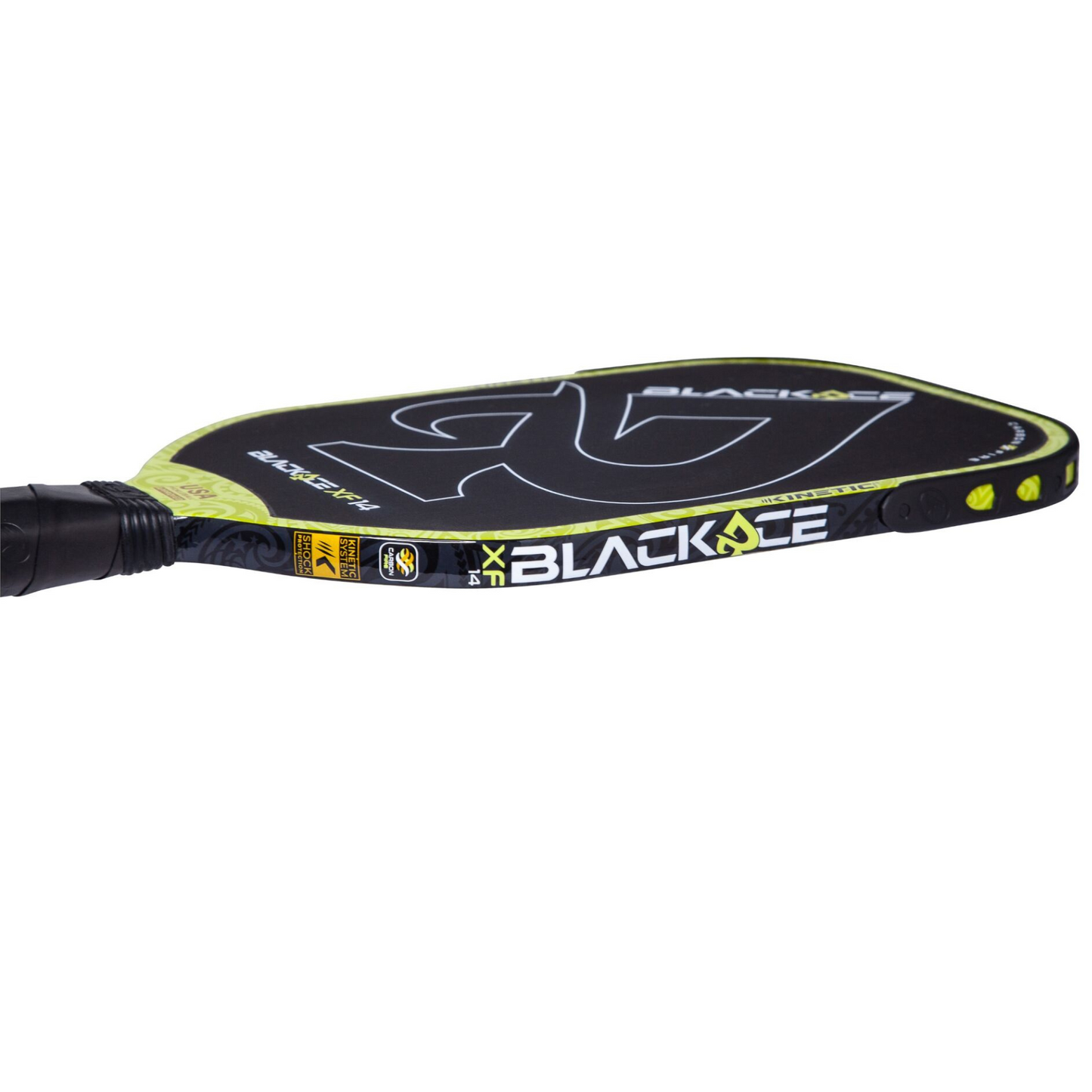 ProKennex Kinetic Black Ace XF 14 Pickleball Paddle - Green/Yellow