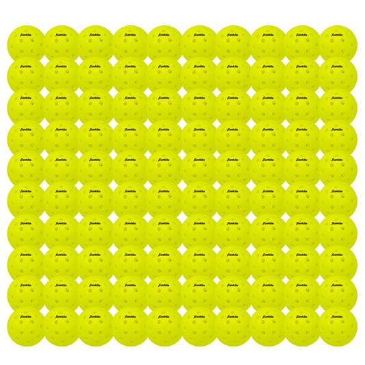 Franklin X-40 Outdoor 100 Pack Box Pickleballs - Optic Yellow