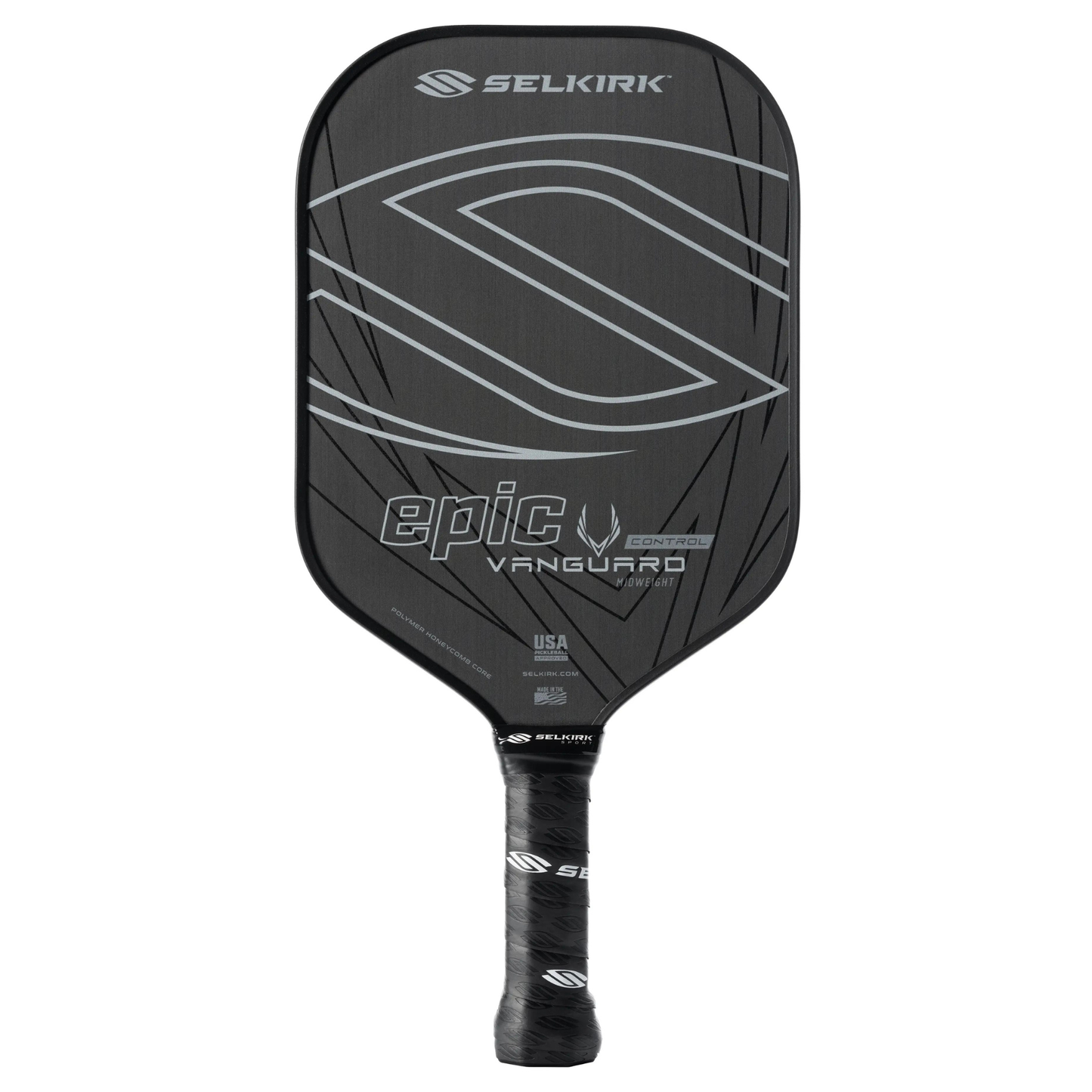 Selkirk Vanguard Control Epic Midweight Raw Carbon Pickleball Paddle