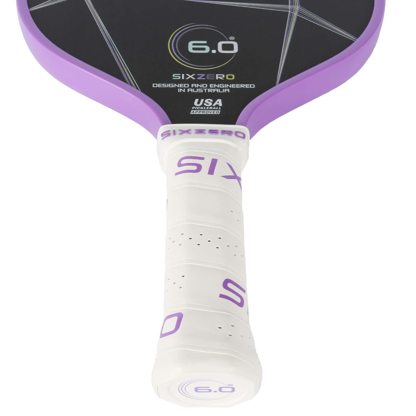 Six Zero Quartz 15mm Pickleball Paddle - Amethyst Purple