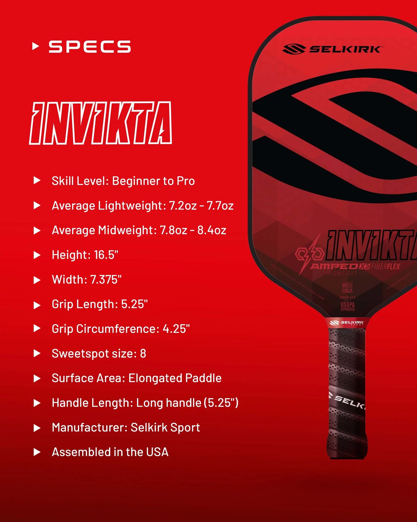 Selkirk AMPED Invikta - Midweight