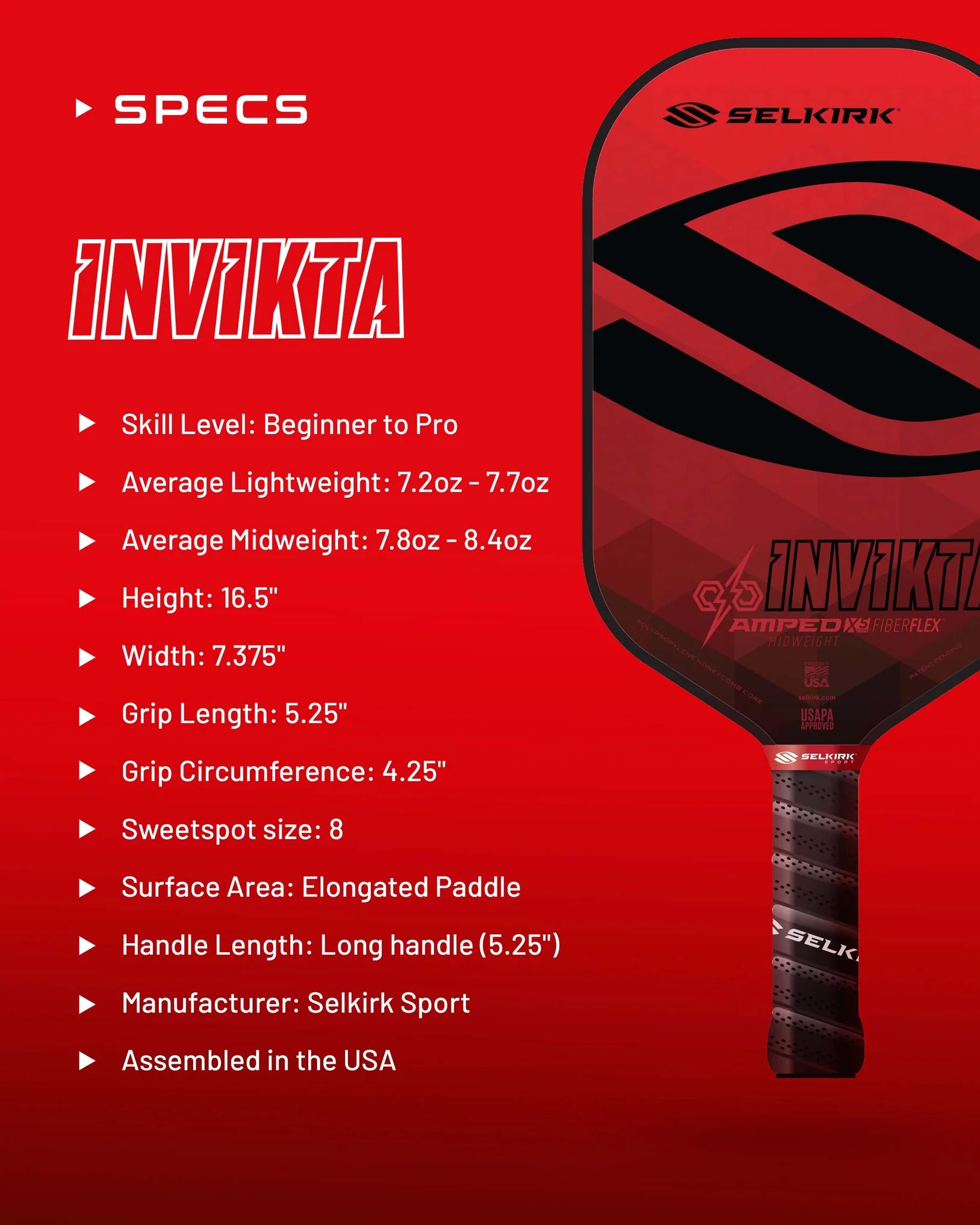 Selkirk AMPED Invikta - Midweight