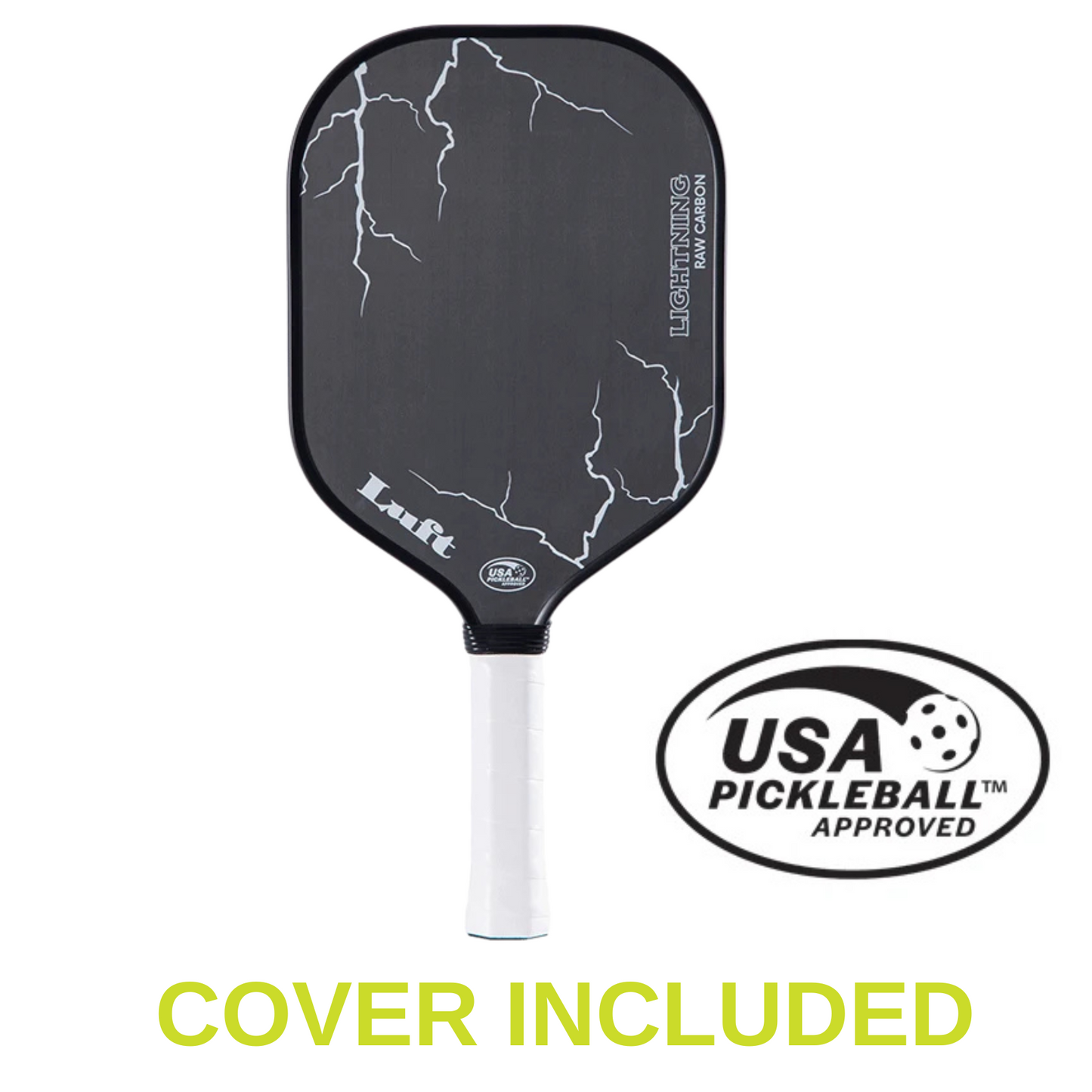 Luft Lightning Pickleball Paddle - Black Silver