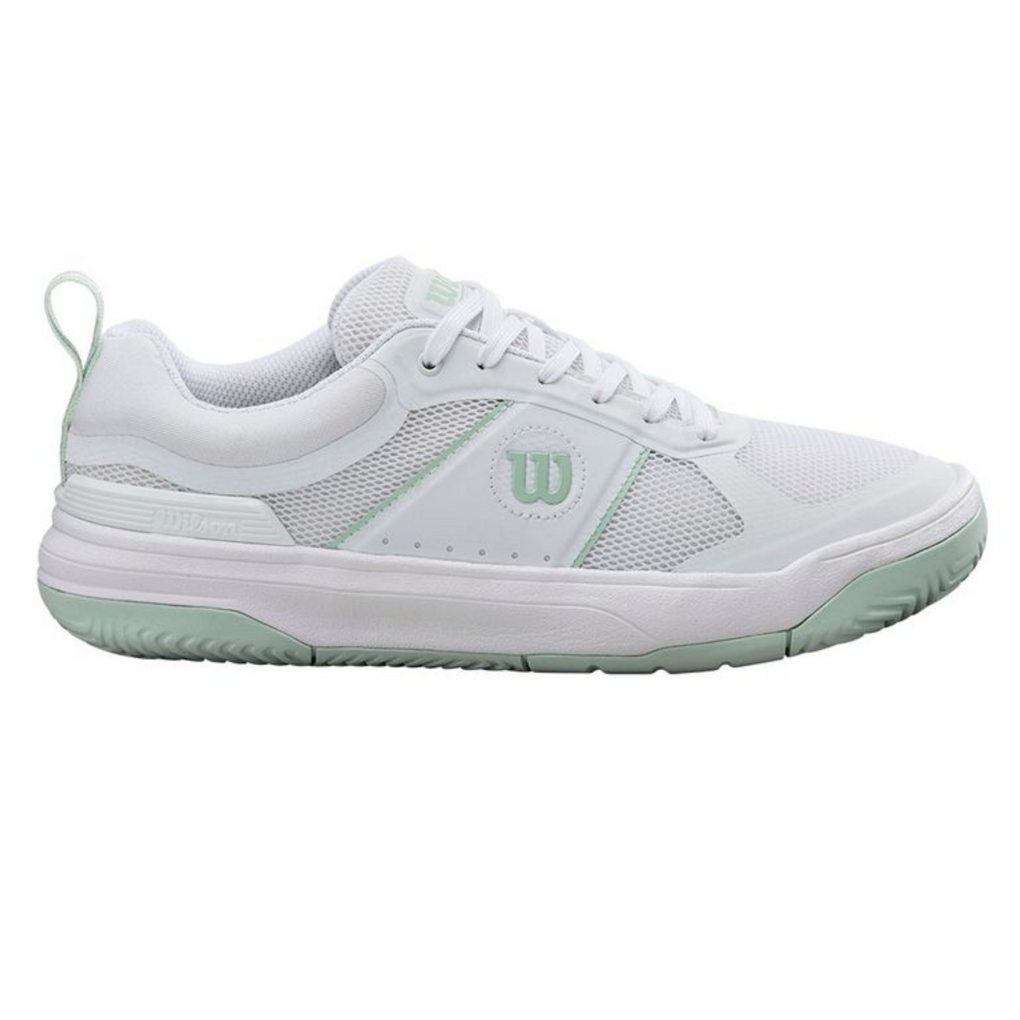 Wilson Pickle Pro Womens Pickleball Shoe - White/White/Surf Spray