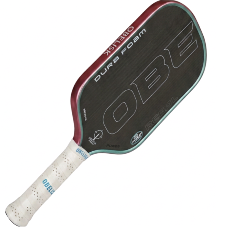 Obelisk Regal Power Pickleball Paddle - Pink Edge-Blue Rim