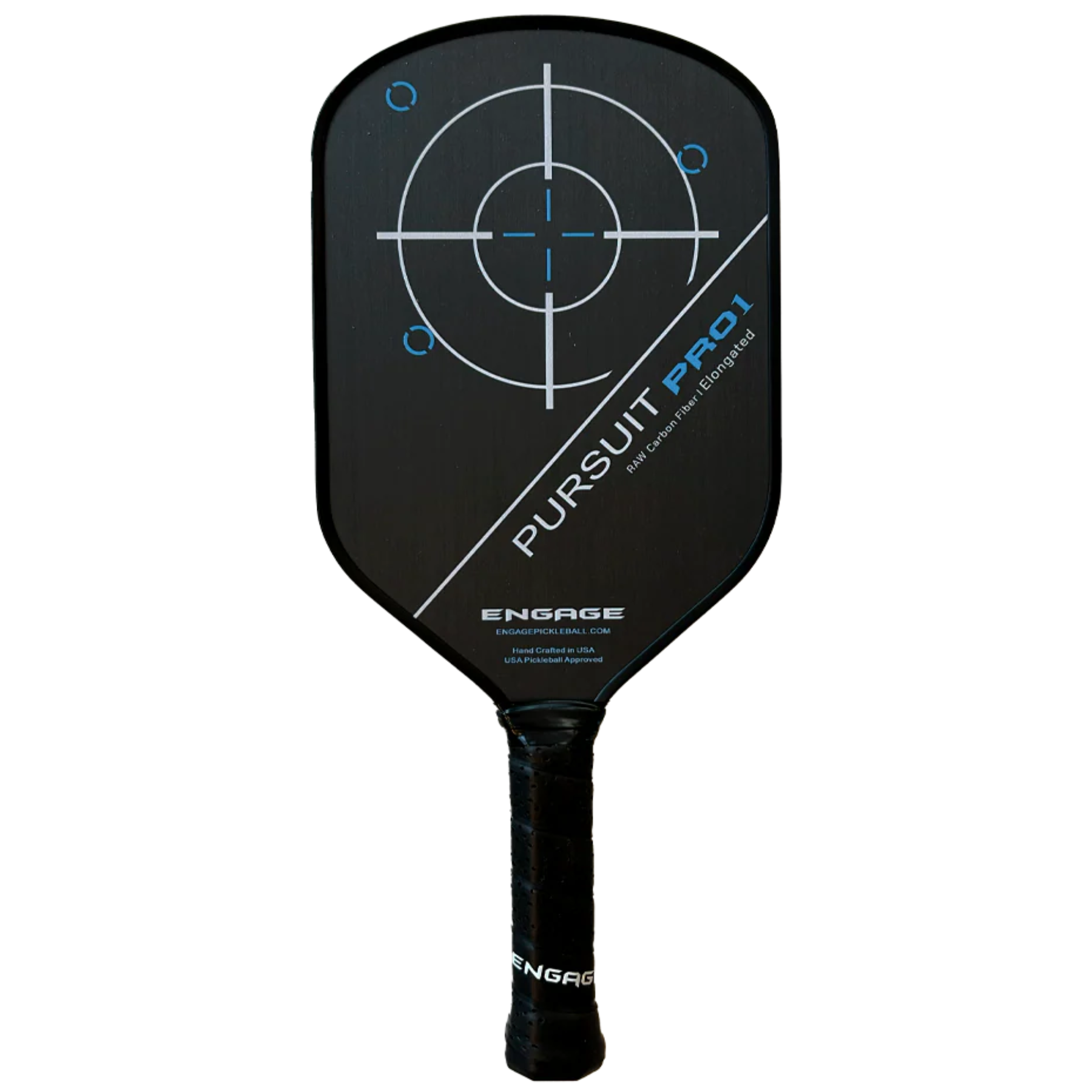 Engage Pursuit Pro 1 Elongated Power Series | Raw T700 Carbon Fiber Pickleball Paddle