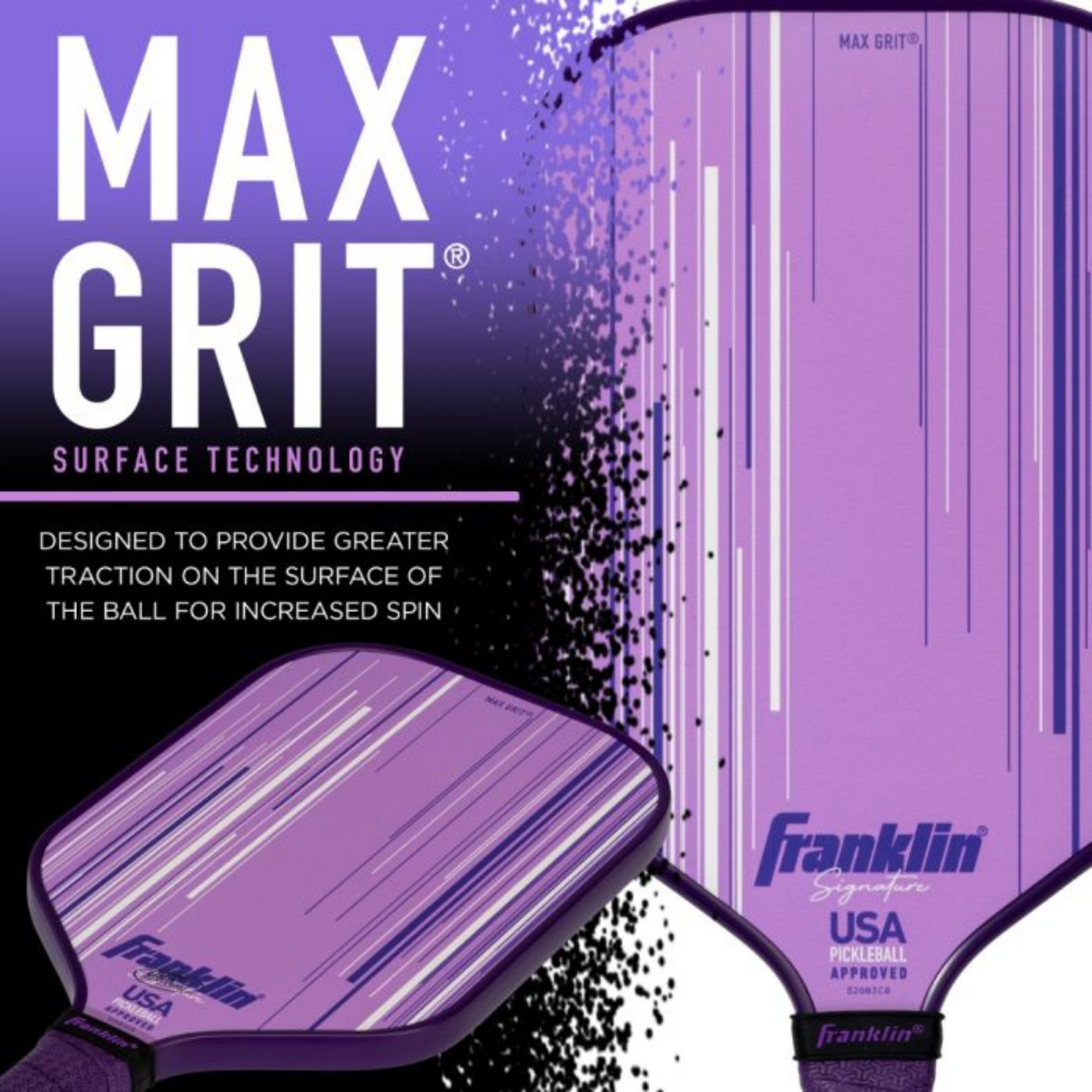 Franklin Signature Series Fiberglass 13mm with Maxgrit Pickleball Paddle