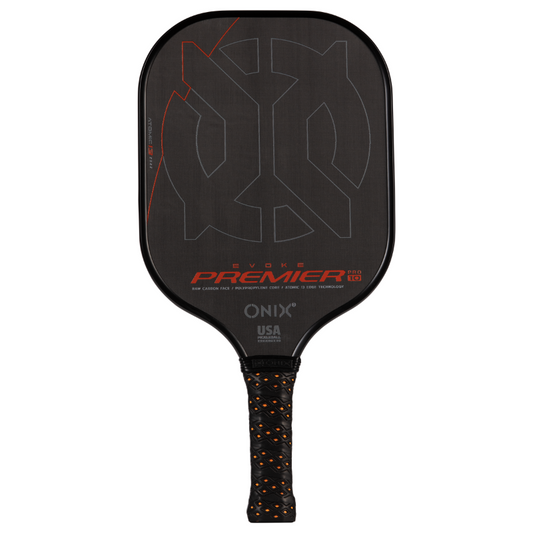 Onix Evoke Premier Pro Raw Carbon Fiber Pickleball Paddle - Black 10mm