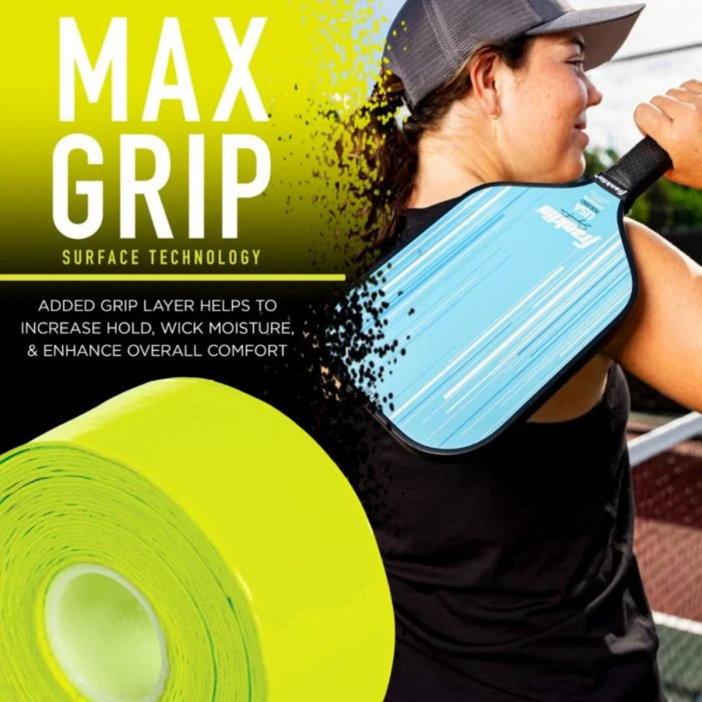 Franklin Pickleball Paddle Overgrip - Optic Yellow