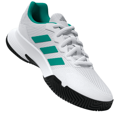 Adidas Gamecourt 2.0 Mens Tennis Shoes - Footwear White/Pure Teal/Core Black