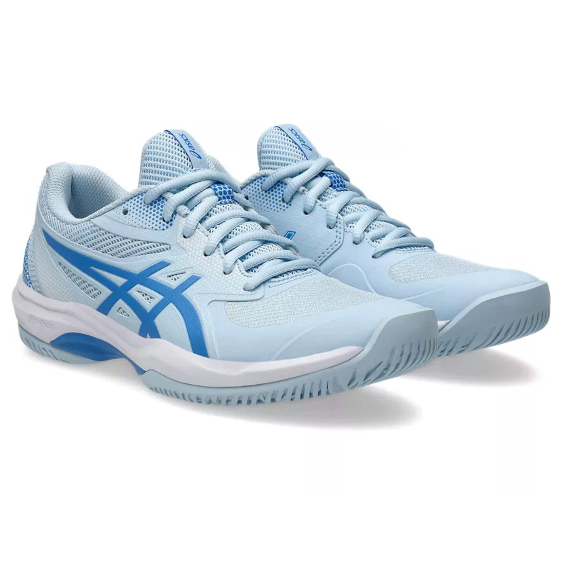 Asics Game FF Womens Pickleball Shoes - Light Blue/Blue Coast