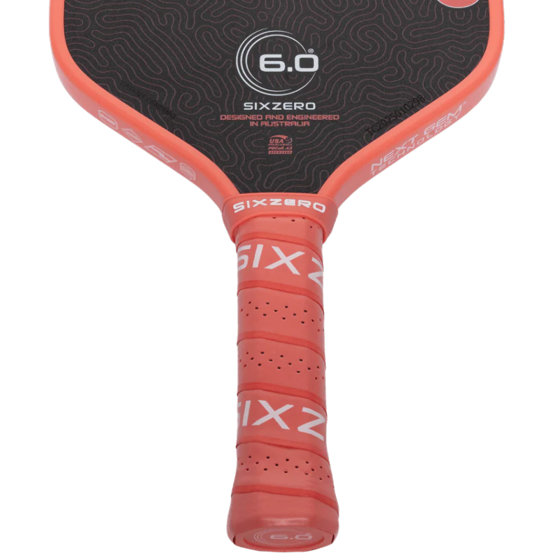 Six Zero Coral 16mm Hybrid Pickleball Paddle