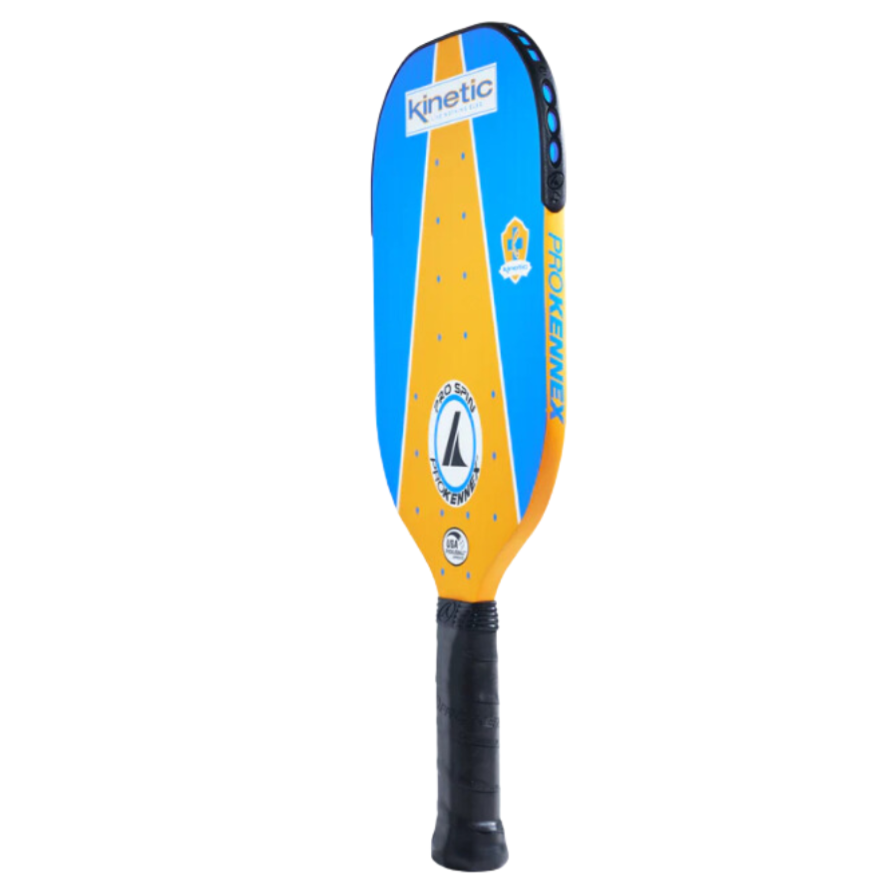 Pro Kennex Kinetic Pro Spin Pickleball - Blue/Yellow