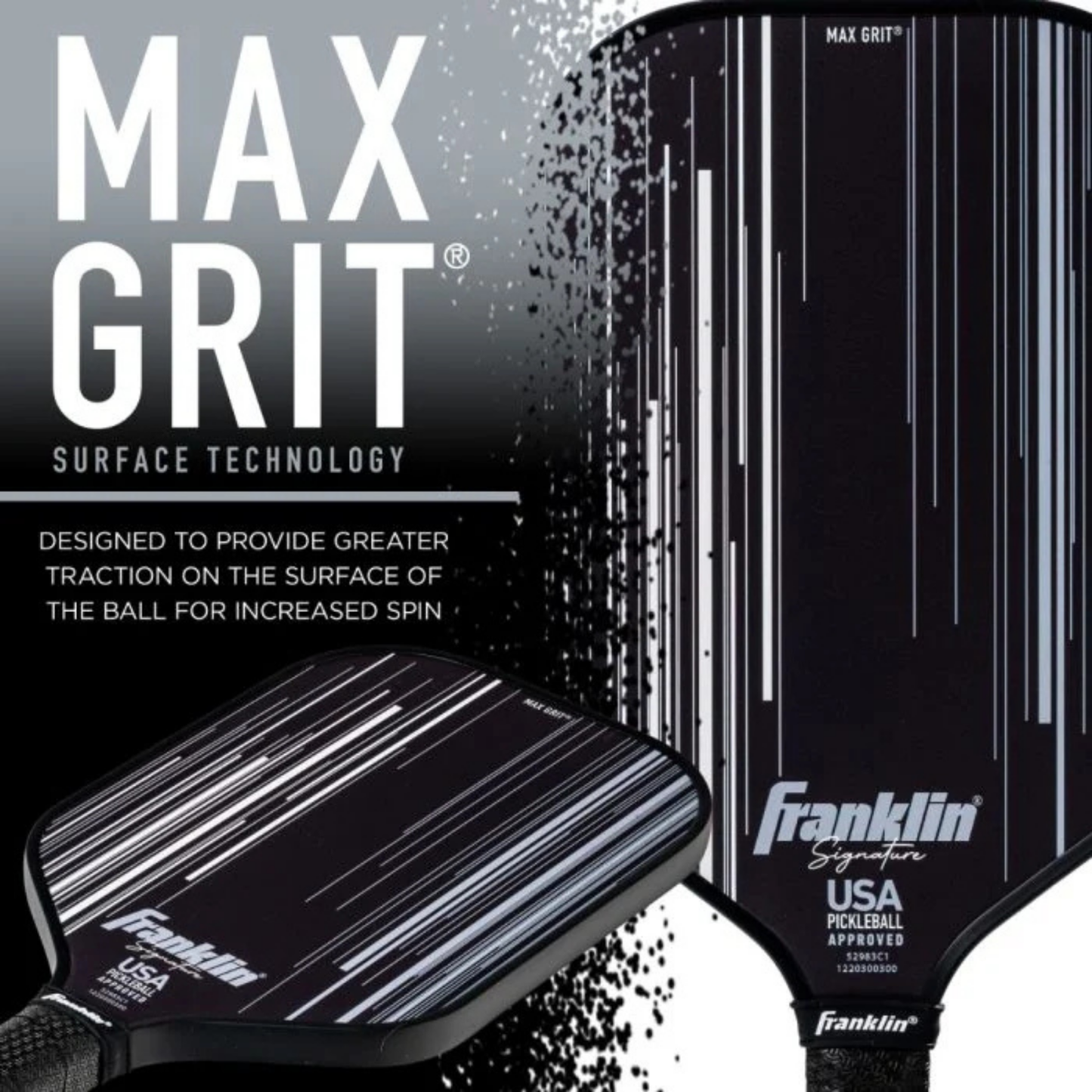Franklin Signature Series Fiberglass 13mm with Maxgrit Pickleball Paddle