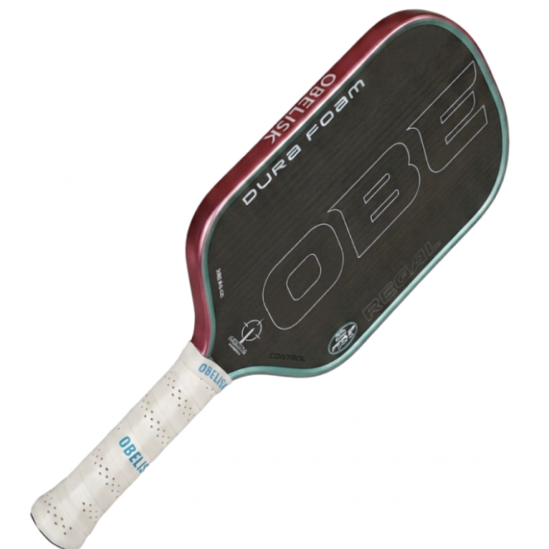 Obelisk Regal Control Pickleball Paddle - Pink Edge-Blue Rim