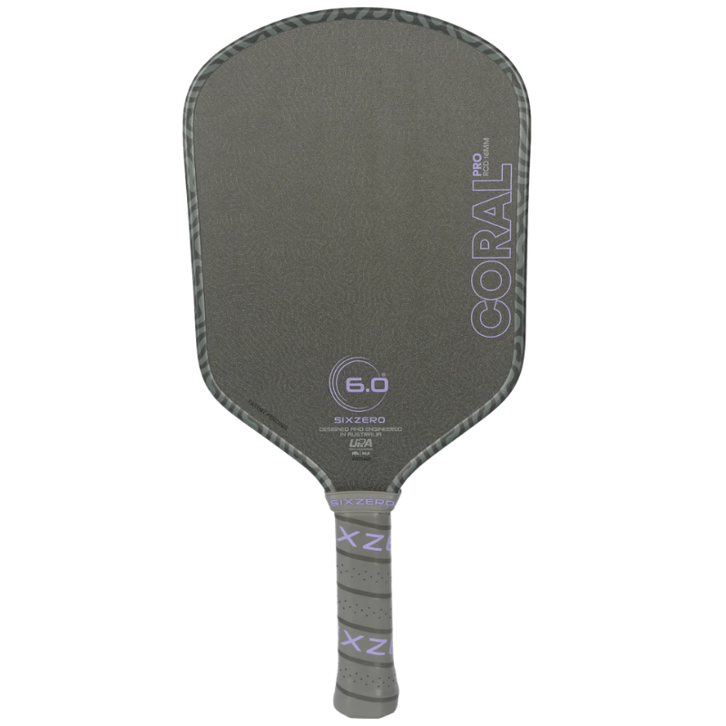 Six Zero Coral Pro 16mm Hybrid Pickleball Paddle - Ultraviolet