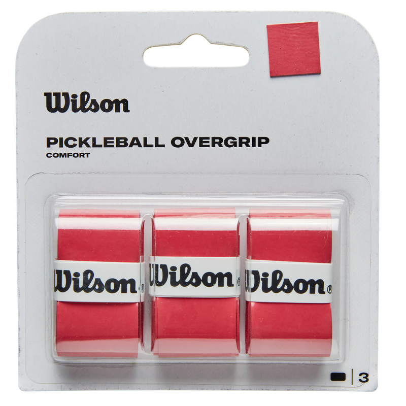 Wilson Pickleball Overgrip 3 Pack - Red