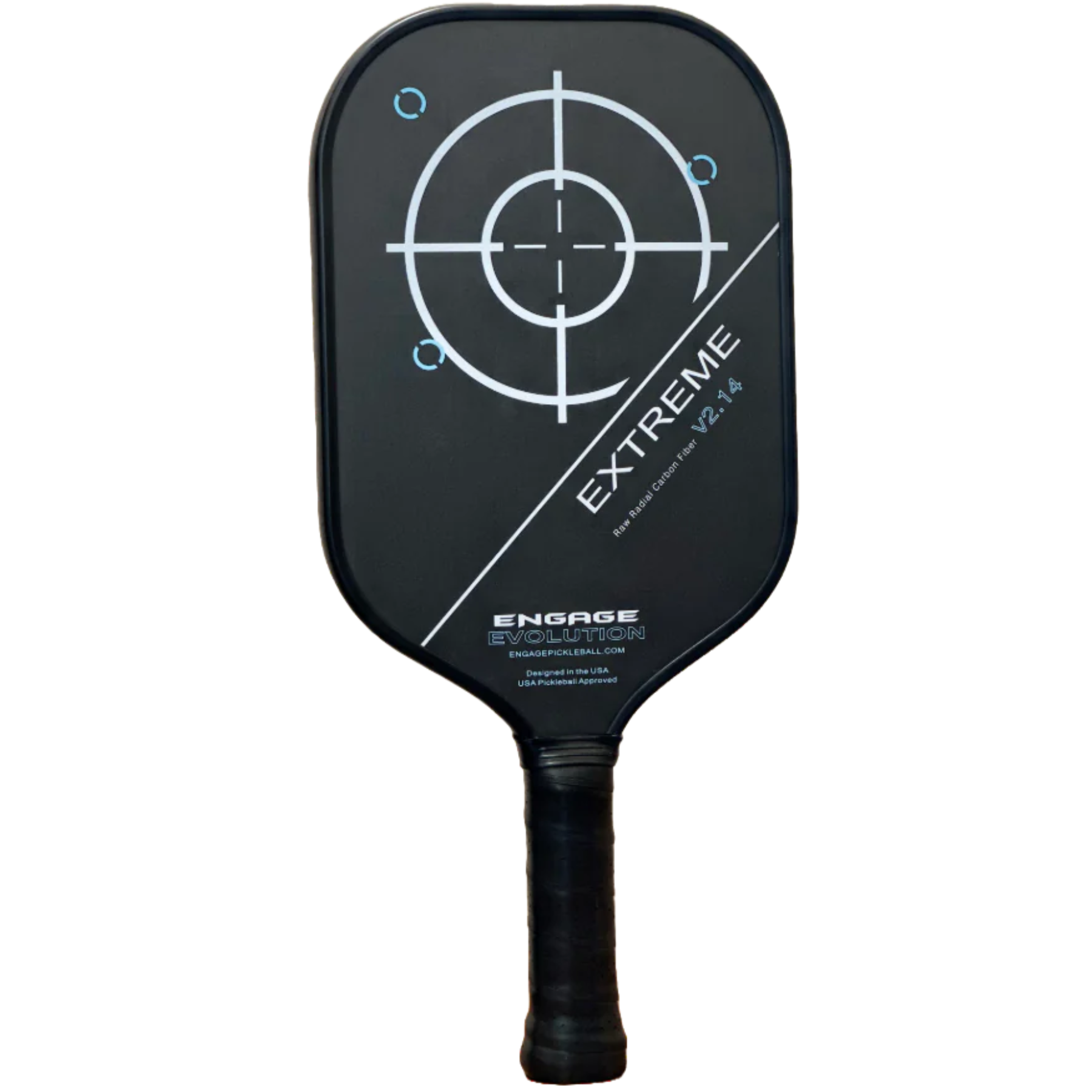 Engage Evolution Extreme v2 | Raw Radical Carbon Fiber | Elongated 16mm Pickleball Paddle